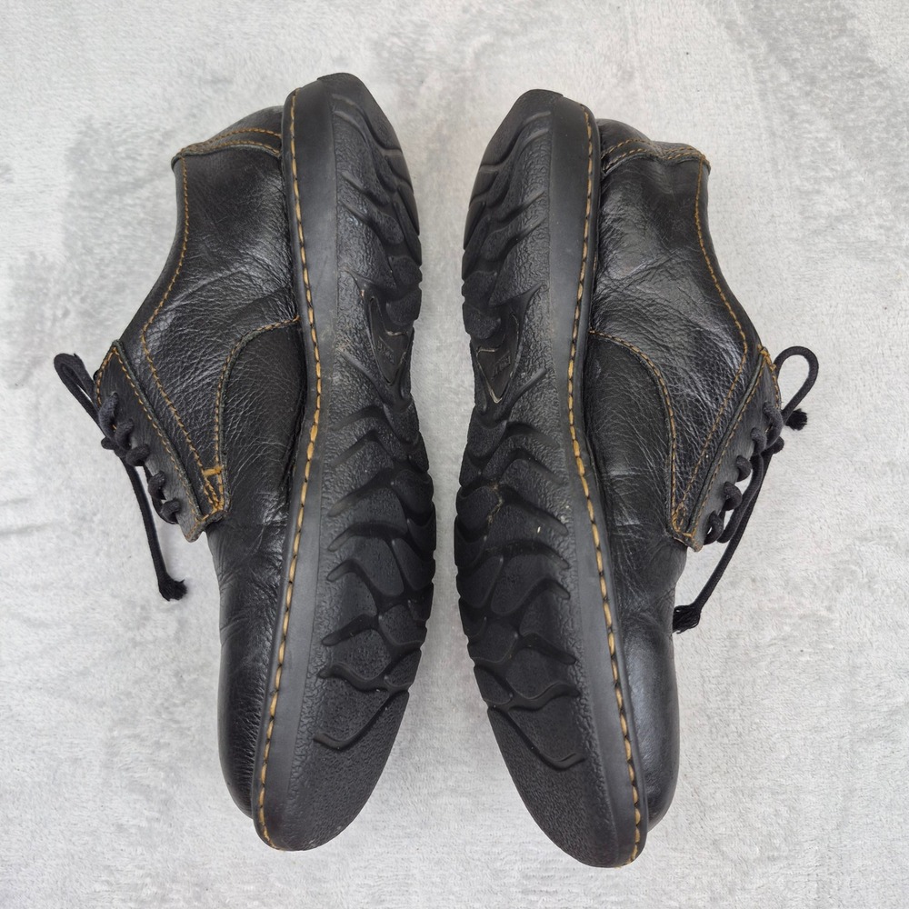Born Mens H25803 Black Leather Oxford Lace Up Shoes Contrast Stitch Size 9.5 43 - Picture 8 of 14